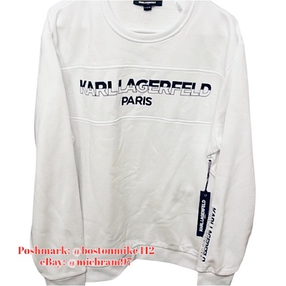 Karl Lagerfeld Paris Crew Sweatshirt XL Men’s Karl Lagerfeld Sweatshirt Crewneck - Picture 3 of 14